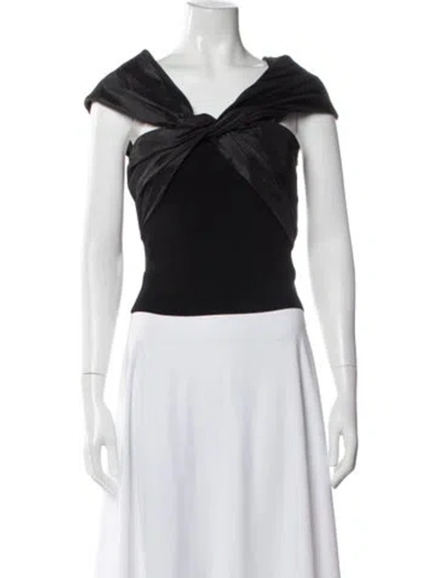Pre-owned Simkhai Off-the-shoulder Sleeveless Top In Black