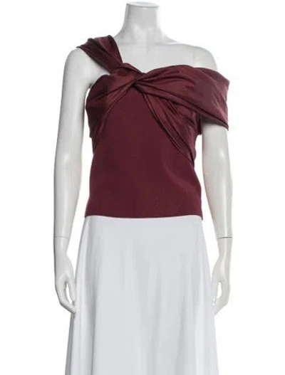Pre-owned Simkhai Off-the-shoulder Sleeveless Top W/ Tags In Burgundy