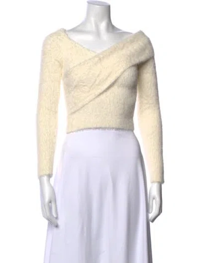 Pre-owned Simkhai Off-the-shoulder Sweater In Neutral