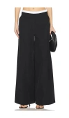 Simkhai Olly Double Waistband Pant In Black