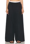 Simkhai Olly Double Waistband Pant In Black Multi