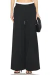 Simkhai Olly Double Waistband Pant In Black Multi In Multi
