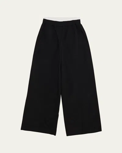Simkhai Olly Double-waistband Pants In Black Multi