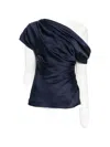 Simkhai One-shoulder Draped Top In Blue