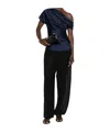Simkhai One-shoulder Draped Top In Blue