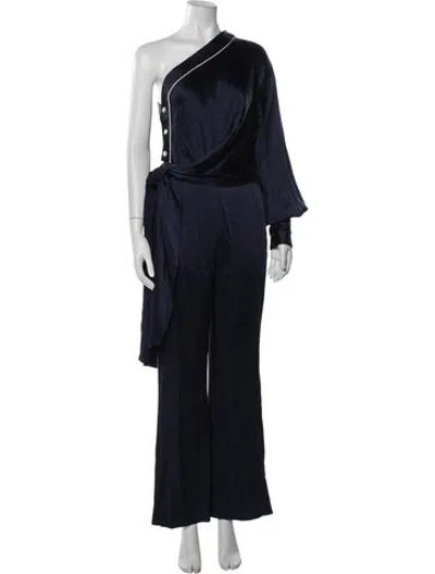 Pre-owned Simkhai One-shoulder Jumpsuit In Blue