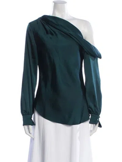 Pre-owned Simkhai One-shoulder Long Sleeve Blouse In Multi