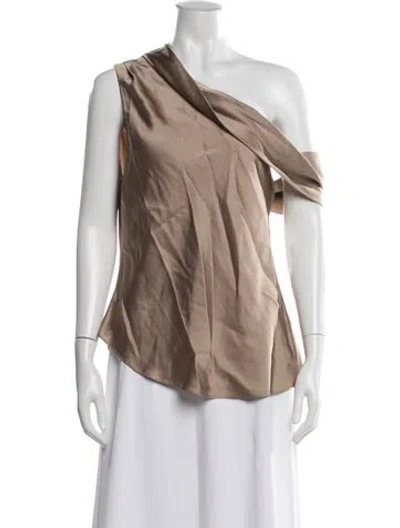 Pre-owned Simkhai One-shoulder Sleeveless Top In Neutral
