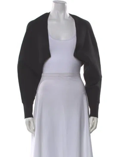 Pre-owned Simkhai Open Front Sweater In Black