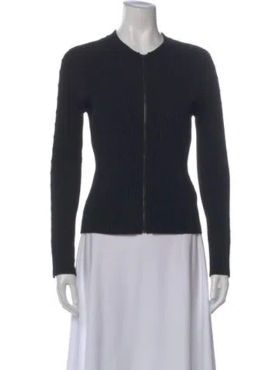 Pre-owned Simkhai Open Front Sweater In Black