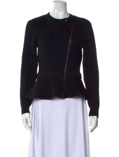 Pre-owned Simkhai Open Front Sweater In Black