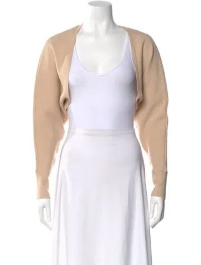 Pre-owned Simkhai Open Front Sweater In Neutral