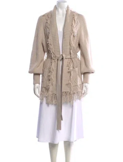 Pre-owned Simkhai Open Front Sweater In Neutral