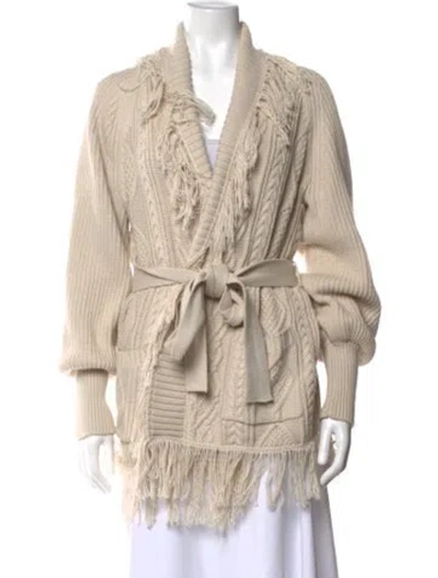Pre-owned Simkhai Open Front Sweater In Neutral
