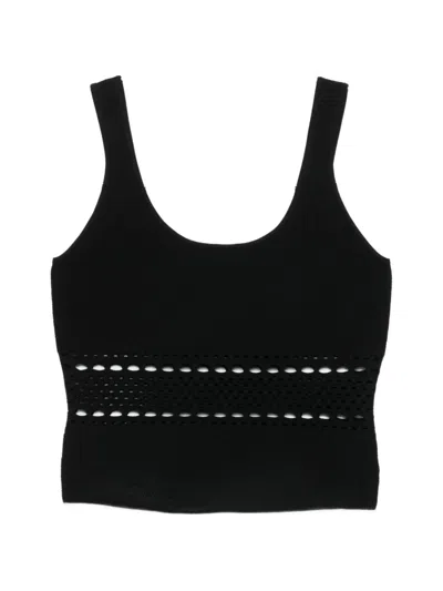 Simkhai Open-stitch Tank Top In Black