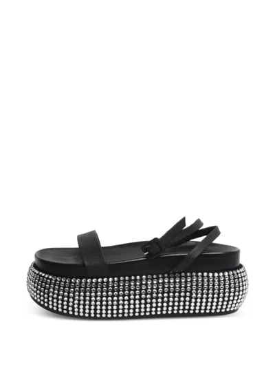 Pre-owned Simkhai Open-toe Platform Sandals In Black