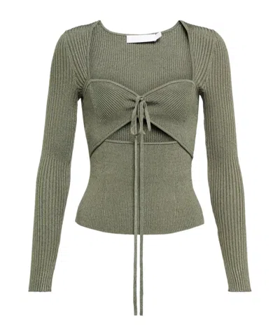 Simkhai Openwork Detail Knitwear In Green