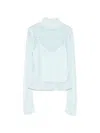 Simkhai Openwork Turtleneck Sweater In Blue