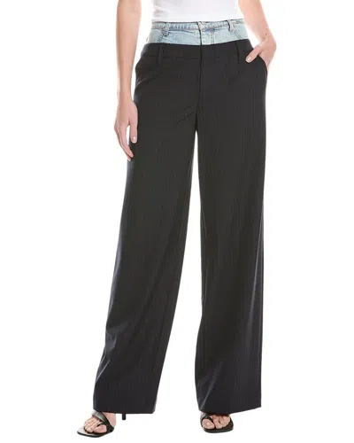 Simkhai Ophelia Double Waistband Combo Pant In Blue