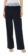 Simkhai Kori Straight Leg Cargo Pants Indigo Stripe Multi In Midnight Pinstripe Multi
