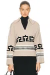 Simkhai O'reilly Intarsia Wool And Cashmere-blend Sweater In Neutral