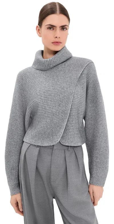 Simkhai Orlienne Turtleneck Sweater Grey Melange In Gray