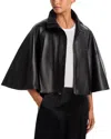 Simkhai Orvik Leather Cape Jacket In Multi