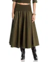 Simkhai Ovie Midi Skirt In Green