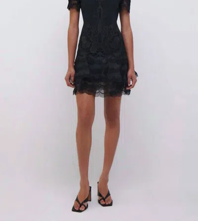 Simkhai Paislee Lace Mini Dress In Black