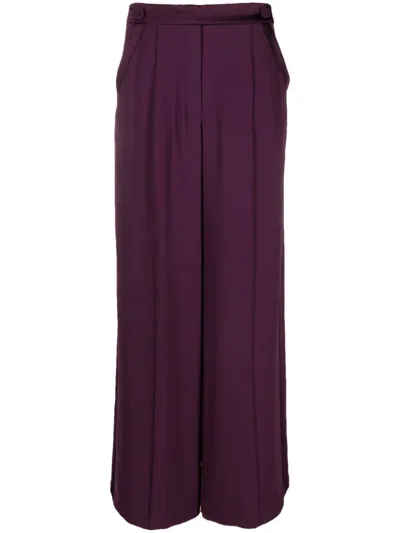 Simkhai Palladia Wide Leg Tuxedo Pant In Purple