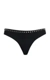 Simkhai Palm Beach Kassy Studded Bikini Bottom In Black