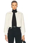 Simkhai Palmer Quilted Cropped Jacket In Coconut