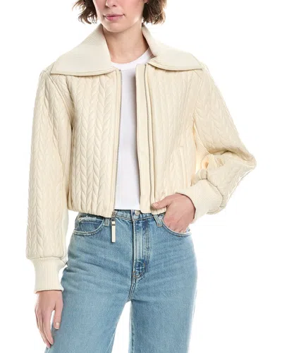SIMKHAI PALMER QUILTED CROPPED JACKET