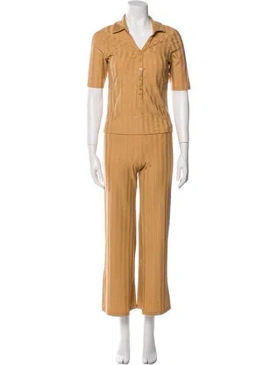 Pre-owned Simkhai Pant Set In Brown