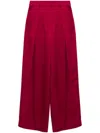 Simkhai Mercer Pleated Pant In Cherry Red In Red