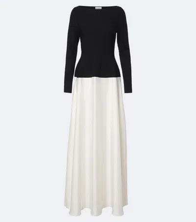 Simkhai Paola Satin Gown In Black