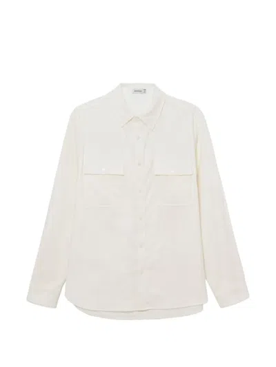 Simkhai Parkes Double-gauze Button-up Shirt In White