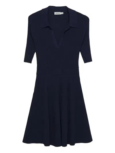 Simkhai Patricia Polo Mini Dress In Midnight In Black