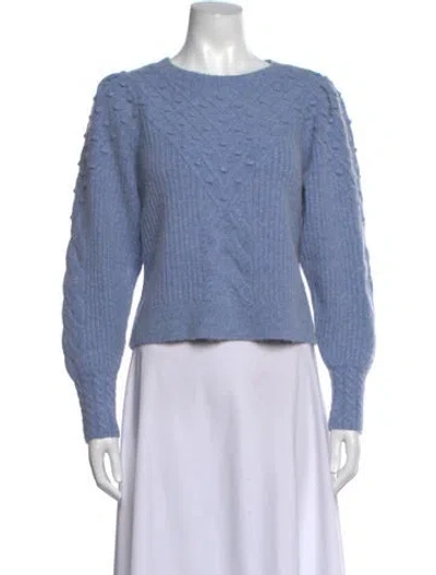 Pre-owned Simkhai Patterned Crew Neck Sweater In Blue