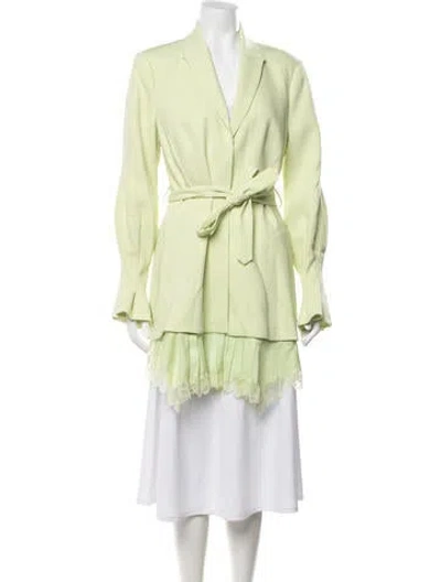 Pre-owned Simkhai Patterned Jacket In Green