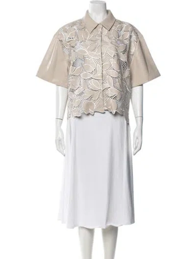 Pre-owned Simkhai Patterned Jacket W/ Tags In Neutrals