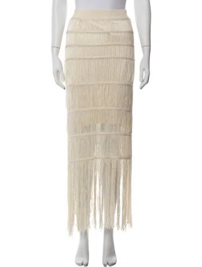 Pre-owned Simkhai Patterned Long Skirt In Neutrals