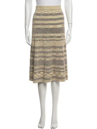 Pre-owned Simkhai Patterned Midi Length Skirt In Multi