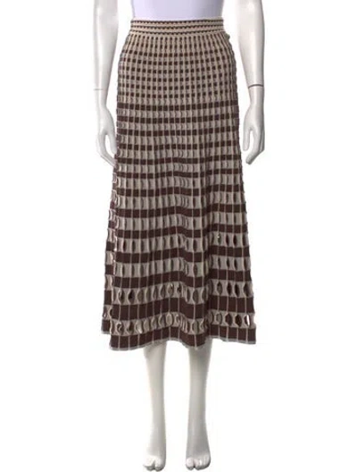 Pre-owned Simkhai Patterned Midi Length Skirt In Multi