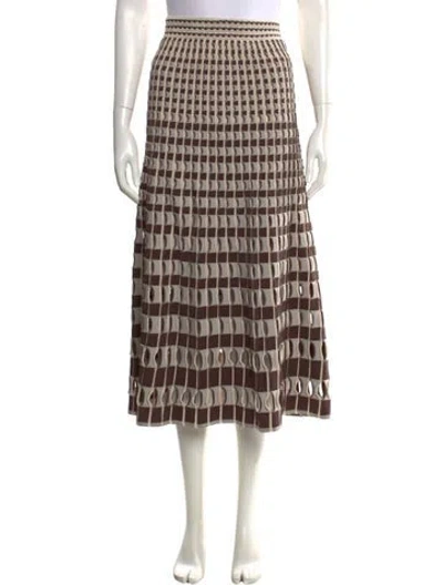Pre-owned Simkhai Patterned Midi Length Skirt In Multicolor