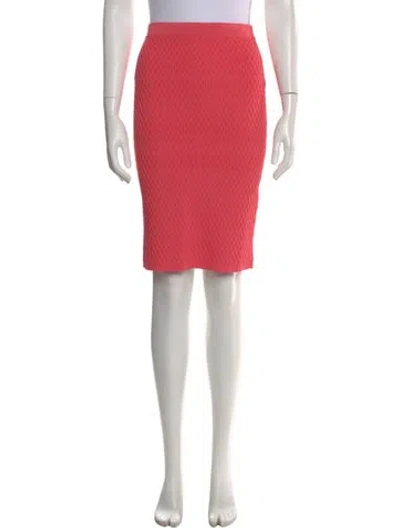 Pre-owned Simkhai Patterned Midi Length Skirt In Pink