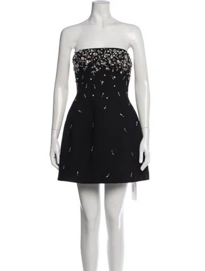 Pre-owned Simkhai Patterned Mini Dress In Black