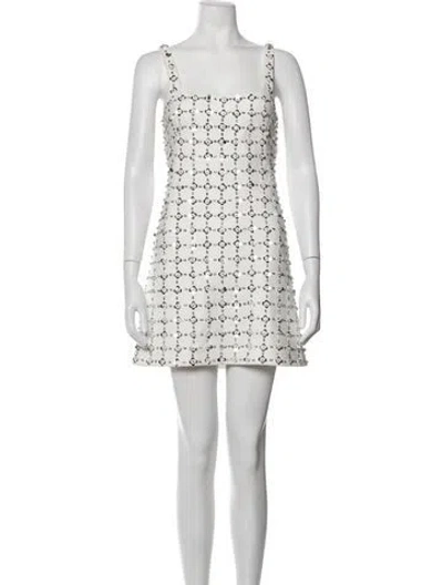 Pre-owned Simkhai Patterned Mini Dress In Metallic/neutrals