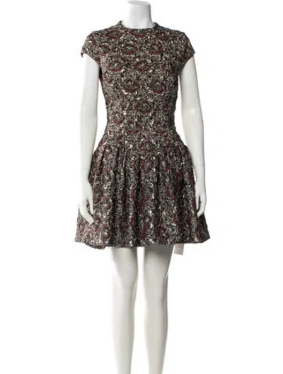 Pre-owned Simkhai Patterned Mini Dress In Multicolor