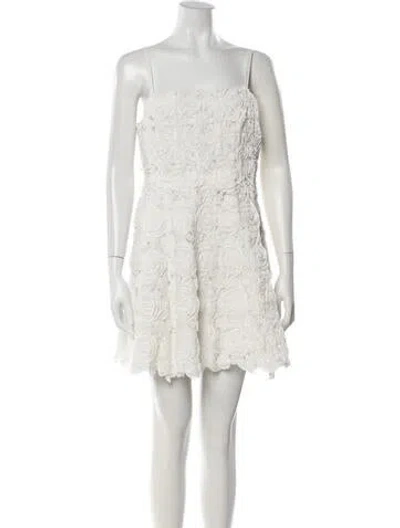 Pre-owned Simkhai Patterned Mini Dress In Neutrals